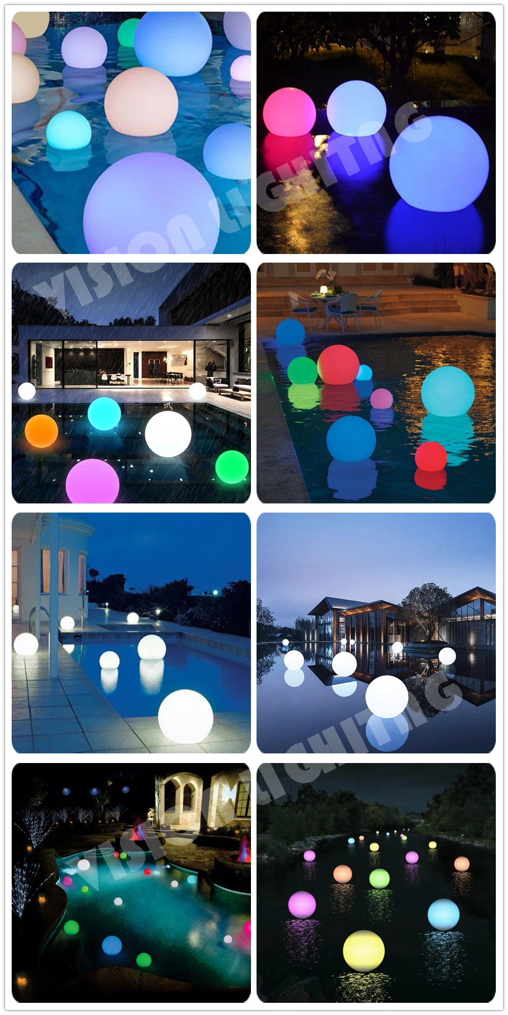 Remote Control Outdoor Garden Pool Decoration Ball Light